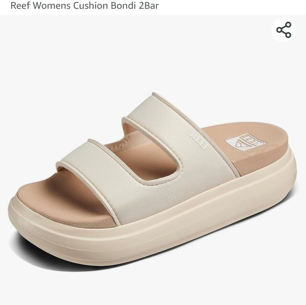 Reef Sandals Modern Beige Platform Comfort